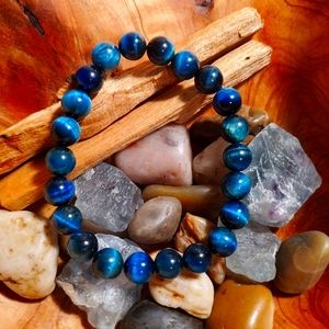 Peacock Blue Tiger eye